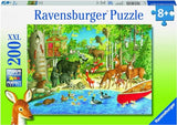 Ravensburger Woodland Friends 200 Piece Jigsaw Puzzle for Kids | Unique Piece Design | Enhances Concentration & Creativity for All Ages Ravensburger