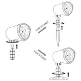 Vanthylit Christmas Projector Lights Outdoor, White Blue Snowflakes Projection Outside, Waterproof LED Landscape Christmas Light for Window Yard House Party Xmas Indoor Decor Vanthylit