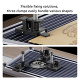 Longer Nano Slide Extension for Nano Series – Expands Laser Engraving Area to 120x330mm, Longer Laser Engraving & Cutting for Laser Engraver, Includes 5 Clamps for Enhanced Stability Longer