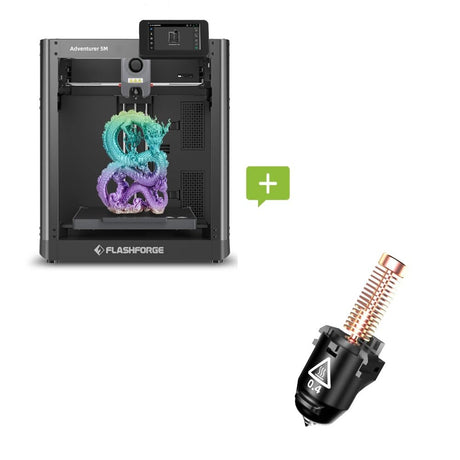 FLASHFORGE Adventurer 5M 3D Printer and FLASHFORGE Adventurer 5M 3D Printer Nozzle Assembly(0.4mm) FLASHFORGE