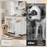 Heavy Duty Dog Crate Furniture for Large Dog, 48 Inch Decorative Pet House End Table, Extra Large Wooden Cage Kennel Furniture Indoor OLYMSOLD