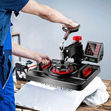 Heat Press, 8 in 1 Heat Press Machine 38x38cm/15x15 inch, 360° Swing Away Digital T Shirt Pressing Machine, Multifunction Heat Transfer Sublimation Combo for T Shirts Mugs Hat Plate Cap WoodArtSupply