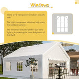 KEIKI 20x20ft Party Tent Heavy Duty, Outdoor Canopy Tent Carport Wedding Event Shelter BBQ Wedding Tents for Parties with Storage Bags & Removable Sidewall for Parties Carport Camping Garden Patio KEIKI