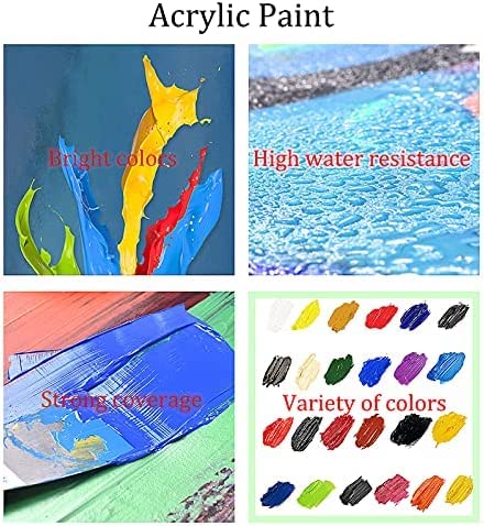 eniref Paint by Numbers for Adults Beginners, DIY Paint by Numbers for Kids Acrylic Paint Drawing Paintwork with Paintbrushes Always Sunny in Philadelphia Merch Fun Wall Decor 16X20inch eniref