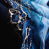 Nttopship Blue Marble Comforter Set Queen Size Deep Blue Marble Bedding Set Soft Microfiber Minimalist Wind Comforter Sets 3 Pieces with 2 Pillowcases Nttopship