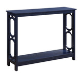 Convenience Concepts Omega Console Table with Shelf, Cobalt Blue Convenience Concepts