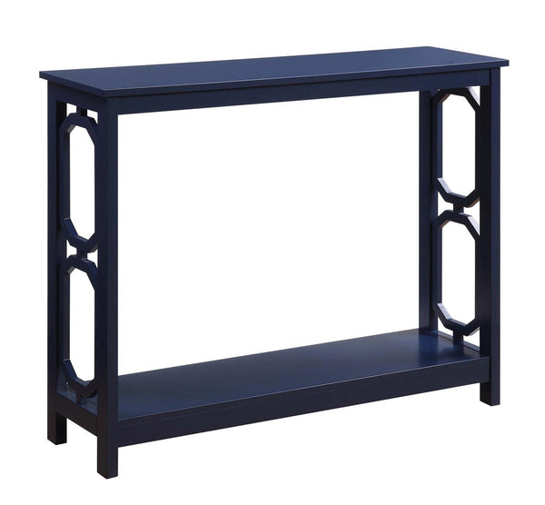 Convenience Concepts Omega Console Table with Shelf, Cobalt Blue ...
