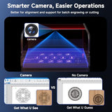 Creality Falcon2 Pro S 40W Laser Engraver, 600mm/s High Speed Laser Cutter with Air Assist, Dual Mode&Auto Focus Laser Module, Auto Fan, Camera Positioning,Safety Switch for Wood Metal Leather Creality