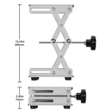 stonylab 6 x 6 inch Lab Scissors Jack, 150 x 150mm Stainless Steel Laboratory Support Jack Platform Lab Lift Stand Table, Expandable Lift Height Range from 75mm to 260mm, Support Weight 10KG stonylab