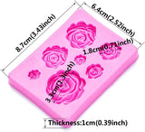 2PCS Rose Flowers silicone molds Cake Chocolate Mold wedding Cake Decorating Tools Fondant Sugarcraft Cake Molds ORIONE