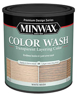 Minwax 618604444 Color Wash Transparent Layering Color, White Wash, 1 Quart Minwax