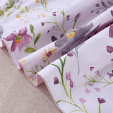 URBONUR Floral Duvet Cover Set Twin Size 3-Pieces Egyptian Cotton Percale Weave Garden Chic Flowers Comforter Bedding Set, Soft and Breathable Duvet Covers with Button Closure URBONUR