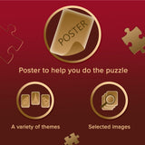 Trefl The Village Station 1000 Jigsaw Puzzle Premium Plus Tea Time 27"x19" A Series of Painted Nostalgic Pictures, Perfect Matching of Elements, for Adults and Children from 12 Years Old Trefl