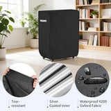 Roasivi Rollaway Bed Cover Heavy Duty Waterproof Universal Folding Bed Storage Cover with Zipper Dustproof Protector 39" L x 15" W x 44.8" H Black Roasivi