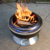 Cuisinart 24” Cleanburn Smokeless Fire Pit with Removable Ash Pan, Portable Outdoor Wood Burning Fireplace, Smoke Free Stainless Steel Outdoor Heater, Enhanced Airflow and Easy Cleanup with Ash Pan Cuisinart