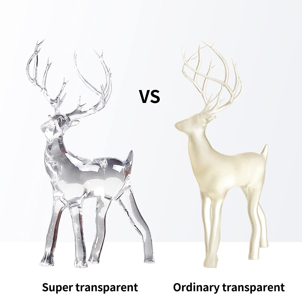 NOVA3D High Clear 3D Printer Resin,Highly Transparent Crystal Clear Tough 3D Printing Resin, Resist Yellowing ＆ Low Odor 405nm UV-Curing Rapid Resin for LCD/DLP Resin 3D Printers (Ultra Clear, NOVA3D