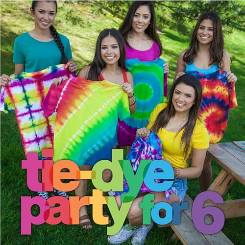 Tulip One-Step Tie-Dye Kit Party Supplies, 18 Bottles Tie Dye, Rainbow, 1 Count (Pack of 1) Tulip