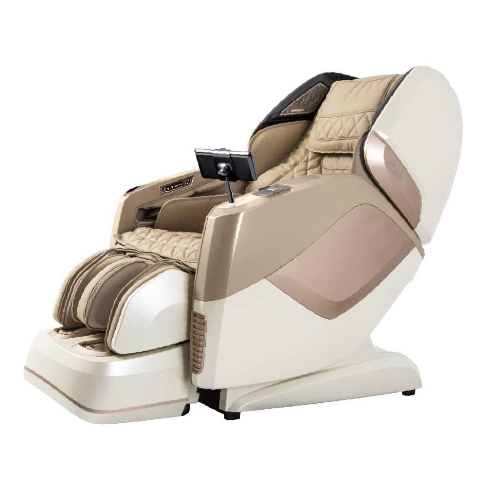 Osaki OS-4D Pro Maestro LE SL-Track Massage Chair with Foot Roller, Zero Gravity, Space Saving Design, Beige Osaki