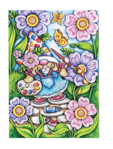 Creative Haven Garden Gnomes Coloring Book (Adult Coloring Books: Fantasy)