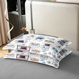 100% Cotton Gamer Bedding Sets for Boys,Gaming Duvet Cover Set Full Size,Boys Video Games Comforter Cover,Gamepad Designs Bed Set for Teen Boys Bedroom,Joystick Controller,3 Pcs with 2 Pillow Shams Erosebridal