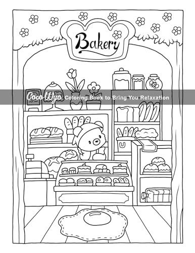 Cozy Spaces: Coloring Book for Adults and Teens Featuring Relaxing Familiar Corners with Cute Animal Characters for Stress Relief Coco Wyo LLC