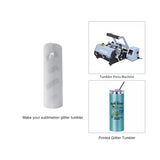 PYD Life Sublimation Blank Glitter Skinny Tumbler Teal 20 OZ Straight Stainless Steel Tumbler with Metal Straw for Tumbler Heat Press Machine Heat Transfer 4 Pack PYD Life