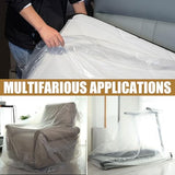 PROMORE Plastic Mattress Bag for Disposal Moving or Storage, Clear Waterproof Mattress Protector Covers - King/Cal King Size (1.5Mil) PROMORE