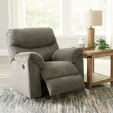 Signature Design by Ashley Alphons Transitional Polyester Tufted Rocker Recliner, Gray Signature Design by Ashley