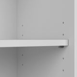 Bush Furniture Cabot Tall 5-Shelf Bookcase in White - Stylish Organizer for Home & Office Bush Business Furniture