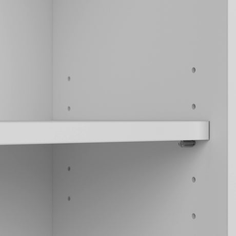 Bush Furniture Cabot Tall 5-Shelf Bookcase in White - Stylish Organizer for Home & Office Bush Business Furniture