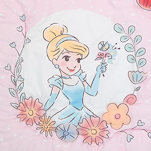 Lambs & Ivy (LAMCR) Disney Princesses Nursery Baby Crib Bedding Set, Pink, 3 Count Lambs & Ivy