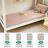 Japanese Floor Mattress Cover with Zipper,100% Cotton Cover for Traditional Shikibuton Futon Mattress, Futon Mattress Protective Cover,Reversible Washable,Pink2,Full/120x200cm Generic