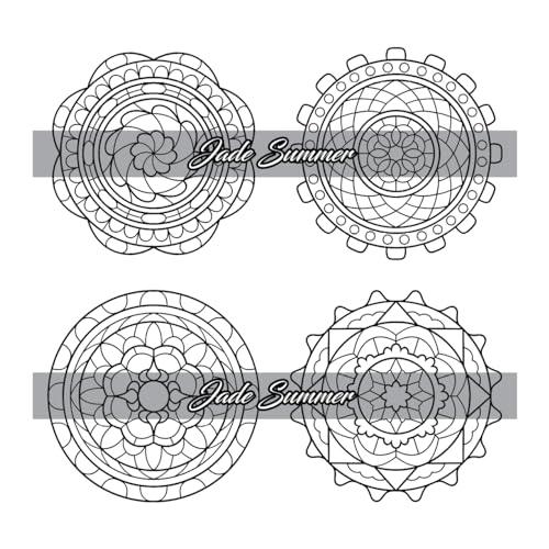 100 Mini Mandalas: A Mandala Coloring Book for Adults and Kids with Easy, Cute, and Tiny Designs for Stress Relief and Relaxation WoodArtSupply