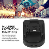 18V 20V Battery Adapter Converter with USB Interface for Electric Tool, ABS Battery Converter for Woodworking Power Tool Adapter Hilitand