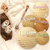 Personalized Baby Announcement Sign, Baby Name Signs for Nursery, Newborn Announcement Sign, Birth Announcement Sign, Announcement Board for New Baby JD CRAFT DESIGN STUDIO