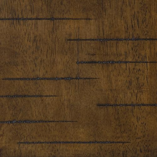 Lexicon 4-Piece Bar Table Set with 3 Saddle Stools for Small Kitchens and Living Spaces, Black/Brown Lexicon