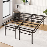 Zinus Premium SmartBase 4 Extra Inches high for Under-bed Storage/Mattress Foundation/Platform Bed Frame/Box Spring Replacement/Quiet Noise-Free, Queen, Black (OLB-SB13-18Q) Zinus