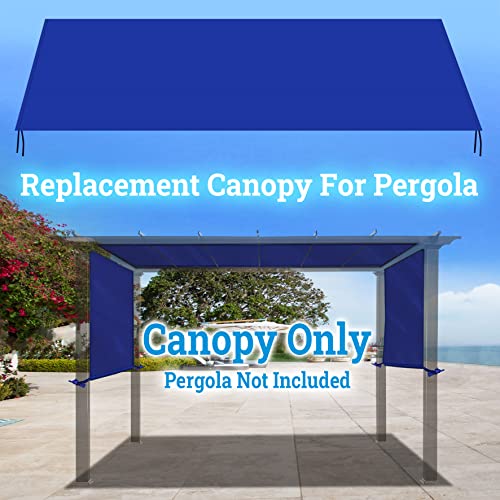 BenefitUSA Universal Replacement Top Pergola Structure (18' L x 8.2' W) Gazebo Canopy Cover Only（Blue