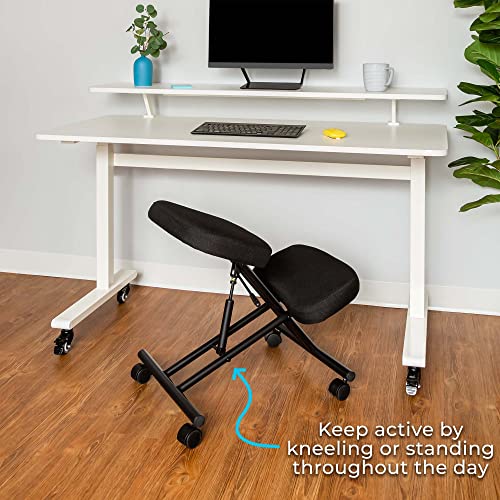 ProErgo Pneumatic Ergonomic Kneeling Chair | Fully Adjustable Mobile Office Seating | Improve Posture to Relieve Neck & Back Pain | Easy Assembly | Use in Home, Office & Classroom Stand Steady