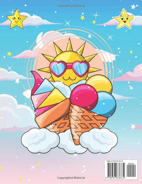 Moon , Sun & Star Coloring Book For Kids : Moon , Sun and Star Coloring Book with unique images to help children entertain and relax more after stressful school hours. (Little Cute) Majosta
