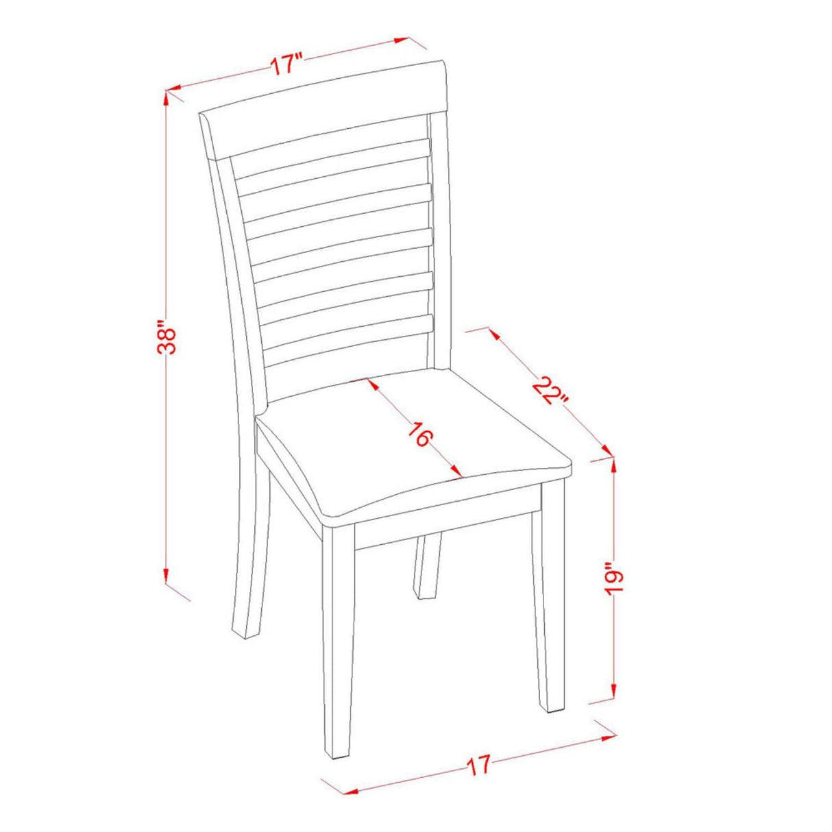 East West Furniture OXML5-MAH-C 5 Piece Set for 4 Includes a Square Kitchen Table and 4 Linen Fabric Dining Room Chairs, 36x36 Inch East West Furniture