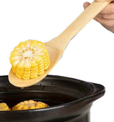 HipGirl Wooden/Bamboo Kitchen Utensils Set & Kitchen Gadgets, Kitchen Essentials Cooking Utensils, Spatulas, Spoons and Crepe Spreader (3pc Set-Spoon, Flat and Pointed Spatula) HipGirl