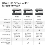 HP OfficeJet Pro 8125e Wireless All-in-One Color Inkjet Printer, Print, scan, Copy, ADF, Duplex Printing Best-for-Home Office, 3 Month Instant Ink Trial Included, AI-Enabled (405T6A)