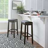 Linon Claridge Bar, Black Stool, 32" X 18.75" X 13" Linon