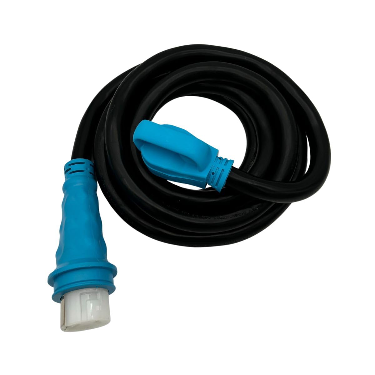 Connecticut Electric 15-Foot 50-Amp RV/EV Extension Cord w/Straight Twist Lock Ring/Power Grip Handle Ends Connecticut Electric