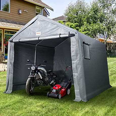 VEVOR Portable Shed Outdoor Storage Tent 7x12FT, Heavy Duty Instant Garage Storage Shelter for Motorcycle and Garden Tools VEVOR