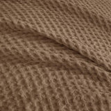 PHF Waffle Duvet Cover Set King Size, No Snagging Ultra Soft Luxury Textured Breathable Comforter Cover for All Season 3pcs, Durable Bedding Duvet Set with 2 Pillow Shams, 104"x90", Mocha/Cocoa Brown PHF