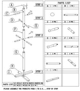 Frenchi Home Furnishing Freestanding Kid's Coat Rack Frenchi Furniture