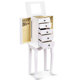 Giantex Jewelry Cabinet Armoire Box Storage Chest Necklace Stand Organizer Giantex