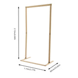 7ft Wooden Wedding Arch Stand Square Wood Arch Wedding Arbor Backdrop Stand Frame Flower Garden Arch for Indoor Outdoor Party Garden Flower Plant Rack (Square Shape) ReqianXH